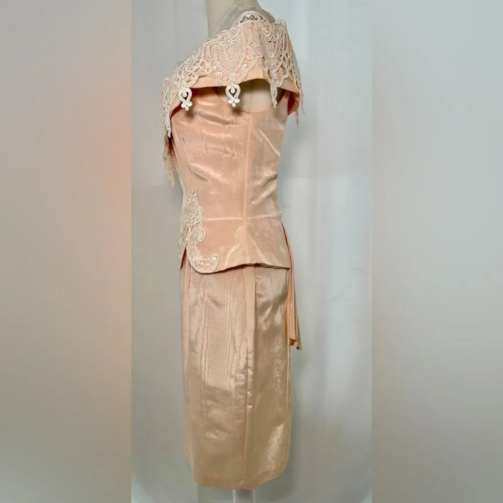 VINTAGE 90s Scott McClintock DRESS 10 - Picture 4 of 7